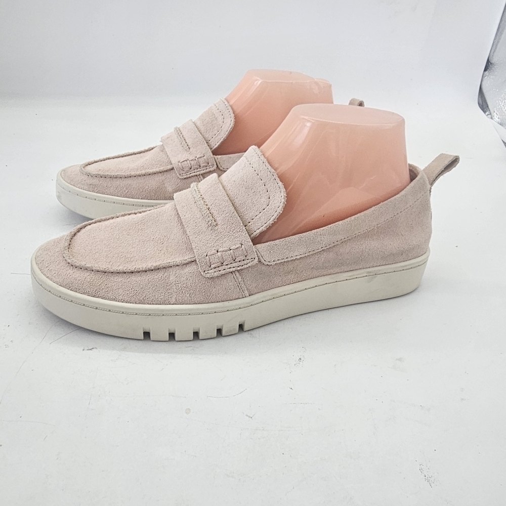 Vionic Chantel Loafers Rose Pink Suede Orthotic Slip-On Size 8 Preowned - Picture 2 of 12